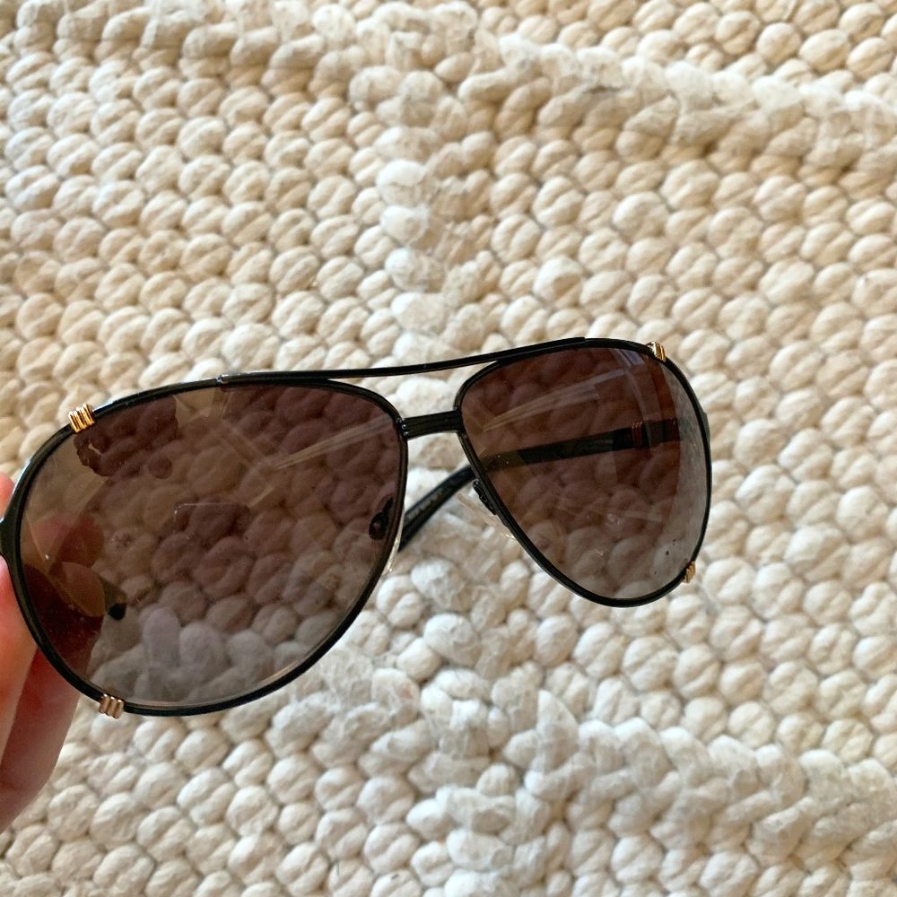 Dior Black/Gold Aviators